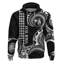Custom Hawaii Hoodie Paradise of the Pacific Tribal Kakau for King Kamehameha Day - White - Wonder Print Shop