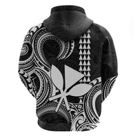 Custom Hawaii Hoodie Paradise of the Pacific Tribal Kakau for King Kamehameha Day - White - Wonder Print Shop