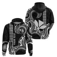Custom Hawaii Hoodie Paradise of the Pacific Tribal Kakau for King Kamehameha Day - White - Wonder Print Shop