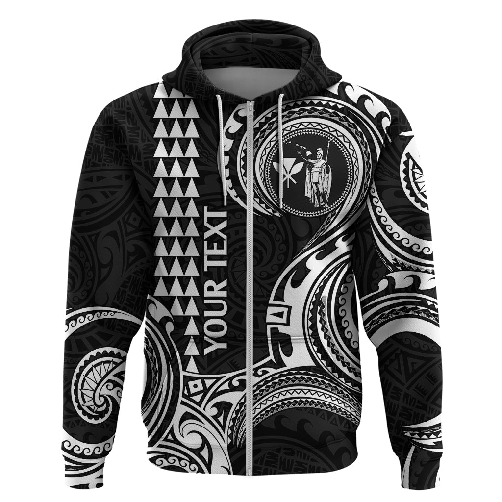 Custom Hawaii Hoodie Paradise of the Pacific Tribal Kakau for King Kamehameha Day - White - Wonder Print Shop