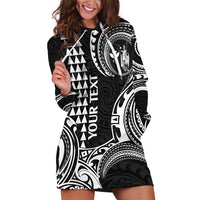 Custom Hawaii Hoodie Dress Paradise of the Pacific Tribal Kakau for King Kamehameha Day - White - Wonder Print Shop