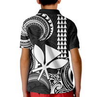Custom Hawaii Kid Polo Shirt Paradise of the Pacific Tribal Kakau for King Kamehameha Day - White - Wonder Print Shop