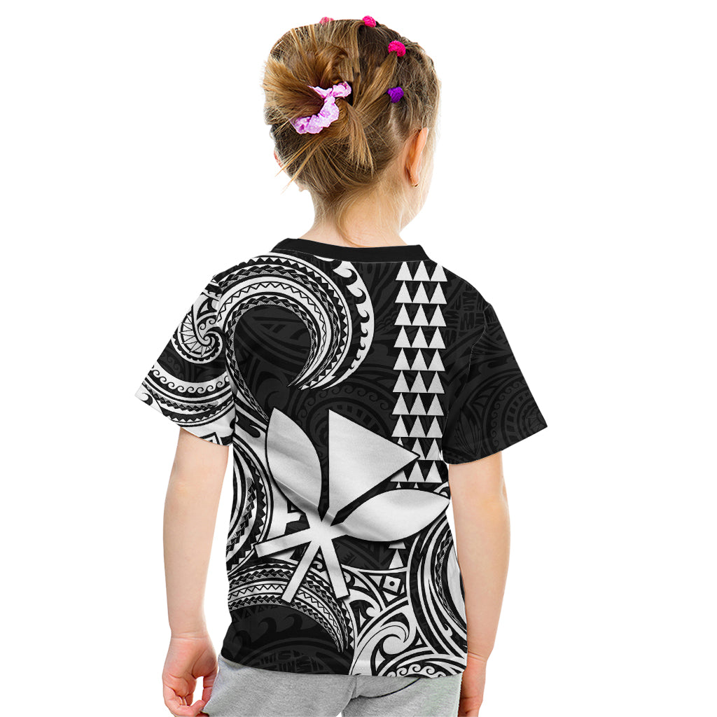 Custom Hawaii Kid T Shirt Paradise of the Pacific Tribal Kakau for King Kamehameha Day - White - Wonder Print Shop