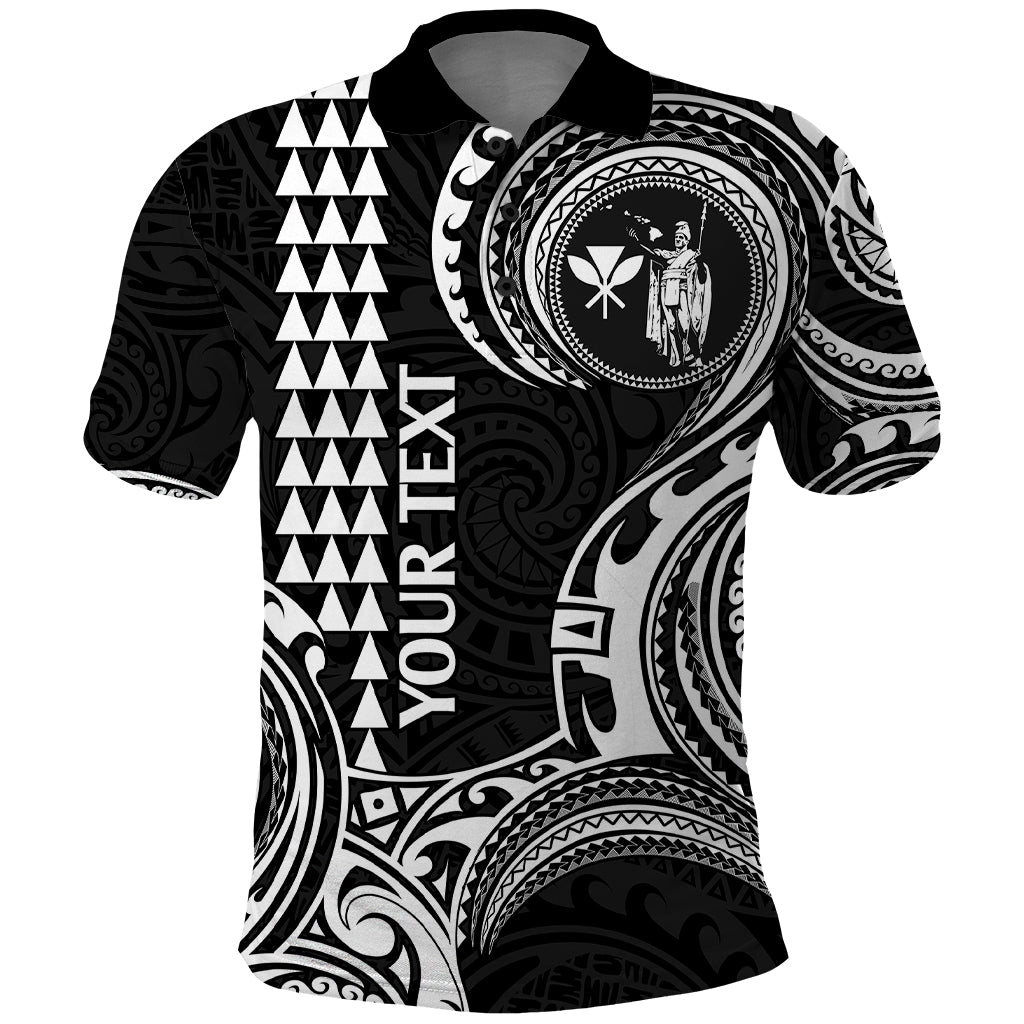 Custom Hawaii Polo Shirt Paradise of the Pacific Tribal Kakau for King Kamehameha Day - White - Wonder Print Shop