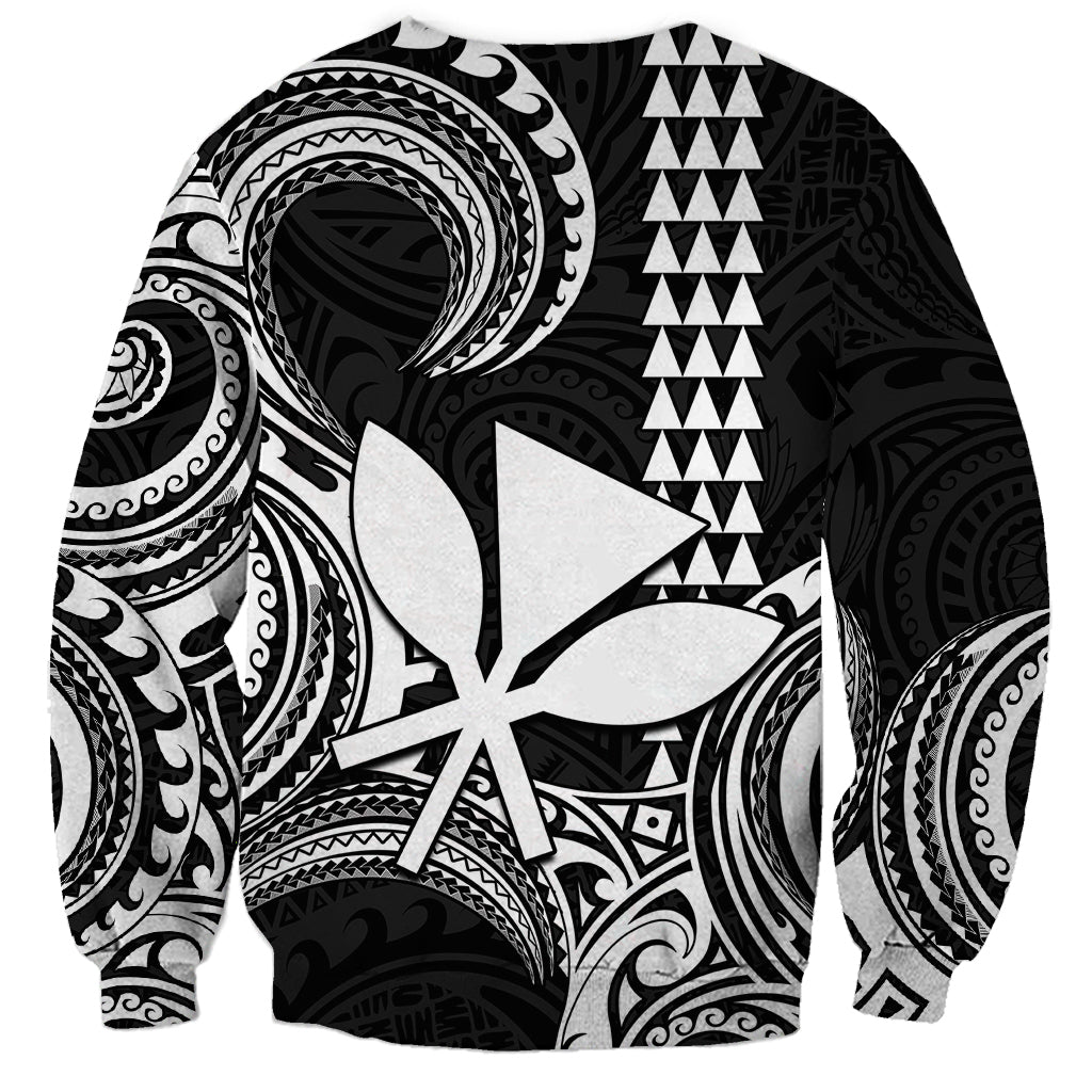 Custom Hawaii Sweatshirt Paradise of the Pacific Tribal Kakau for King Kamehameha Day - White - Wonder Print Shop