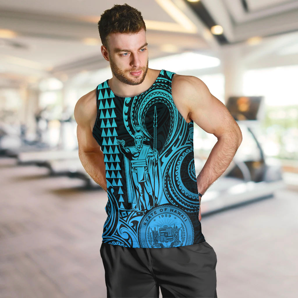 custom-happy-king-kamehameha-day-hawaii-men-tank-top-paradise-of-the-pacific-tribal-kakau-with-kanaka-maoli-aqua