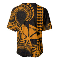 Custom Happy King Kamehameha Day Hawaii Baseball Jersey Paradise of the Pacific Tribal Kakau with Kanaka Maoli - Gold LT9 - Wonder Print Shop