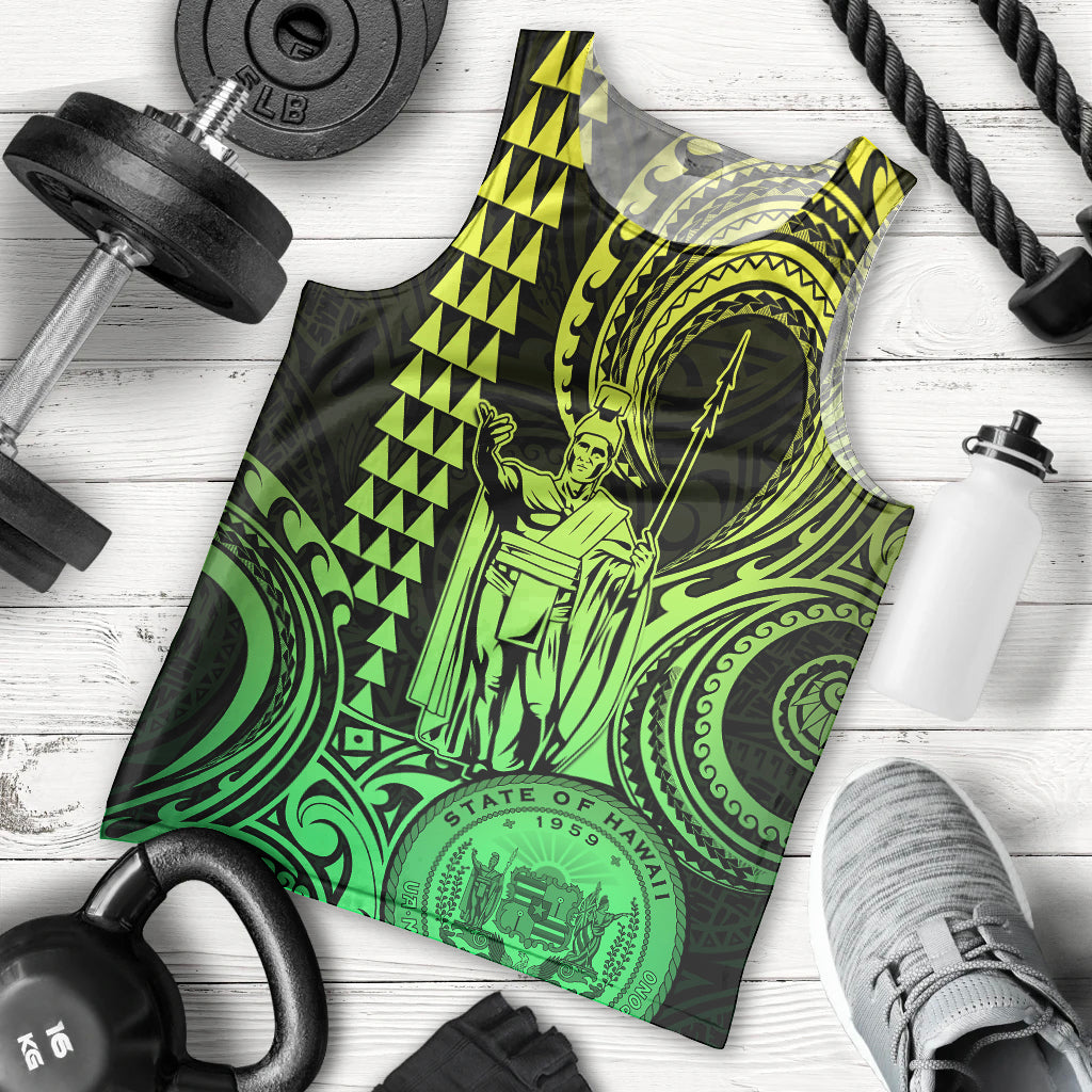 custom-happy-king-kamehameha-day-hawaii-men-tank-top-paradise-of-the-pacific-tribal-kakau-with-kanaka-maoli-lime