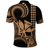 Custom Happy King Kamehameha Day Hawaii Polo Shirt Paradise of the Pacific Tribal Kakau with Kanaka Maoli - Nude - Wonder Print Shop