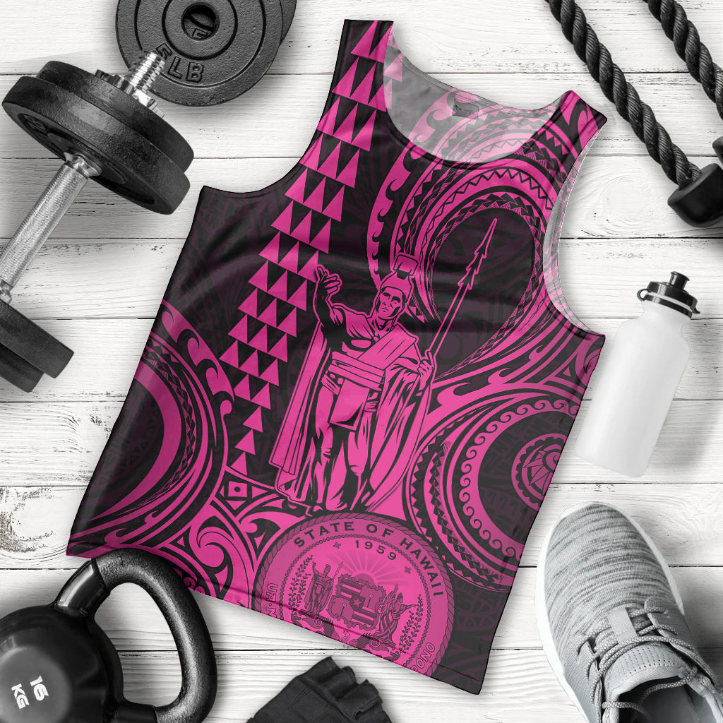 custom-happy-king-kamehameha-day-hawaii-men-tank-top-paradise-of-the-pacific-tribal-kakau-with-kanaka-maoli-pink