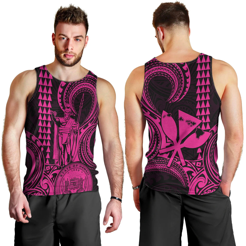 custom-happy-king-kamehameha-day-hawaii-men-tank-top-paradise-of-the-pacific-tribal-kakau-with-kanaka-maoli-pink