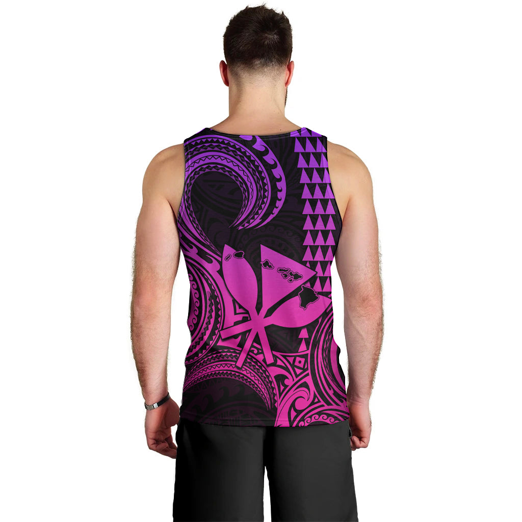 custom-happy-king-kamehameha-day-hawaii-men-tank-top-paradise-of-the-pacific-tribal-kakau-with-kanaka-maoli-pink-gradient