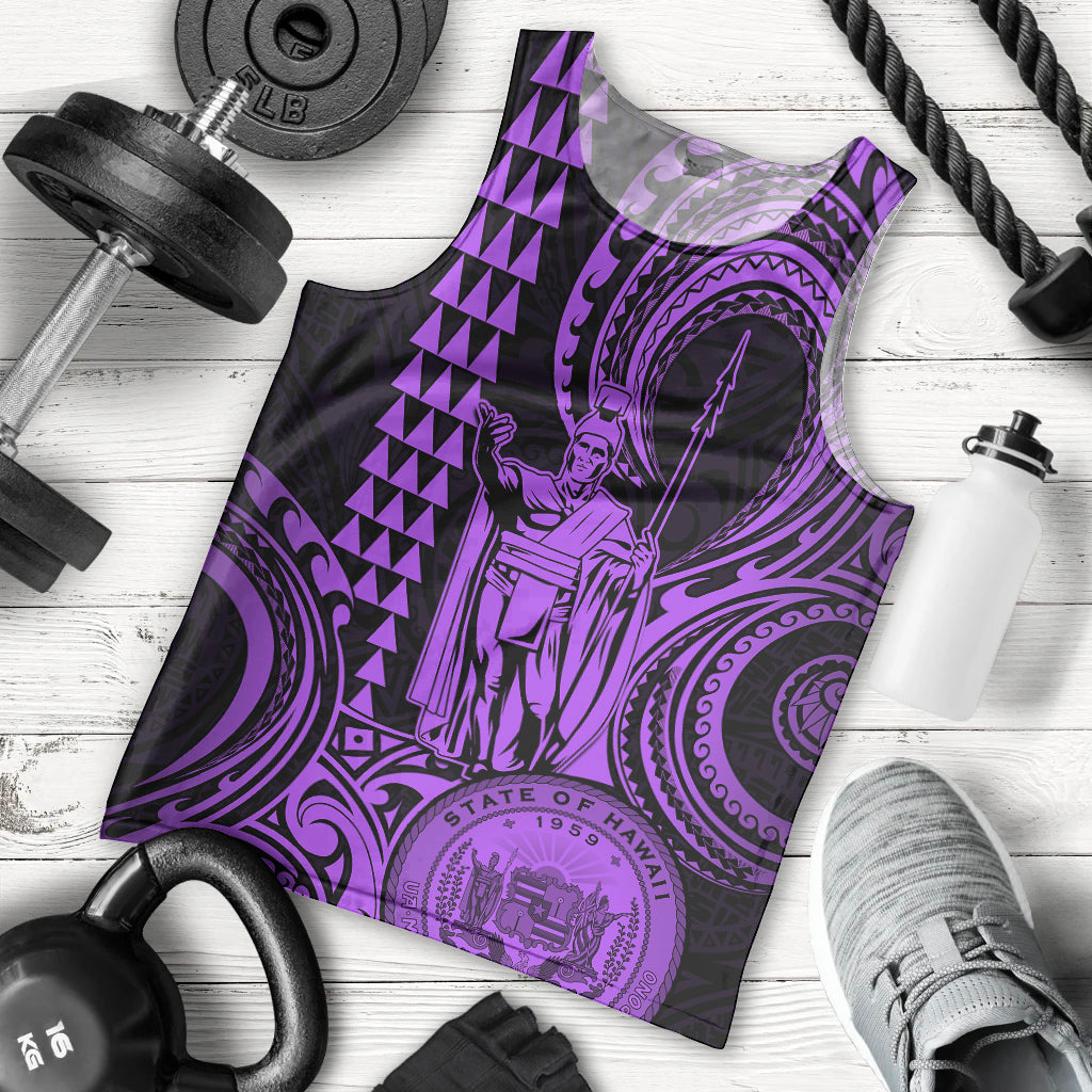 custom-happy-king-kamehameha-day-hawaii-men-tank-top-paradise-of-the-pacific-tribal-kakau-with-kanaka-maoli-purple