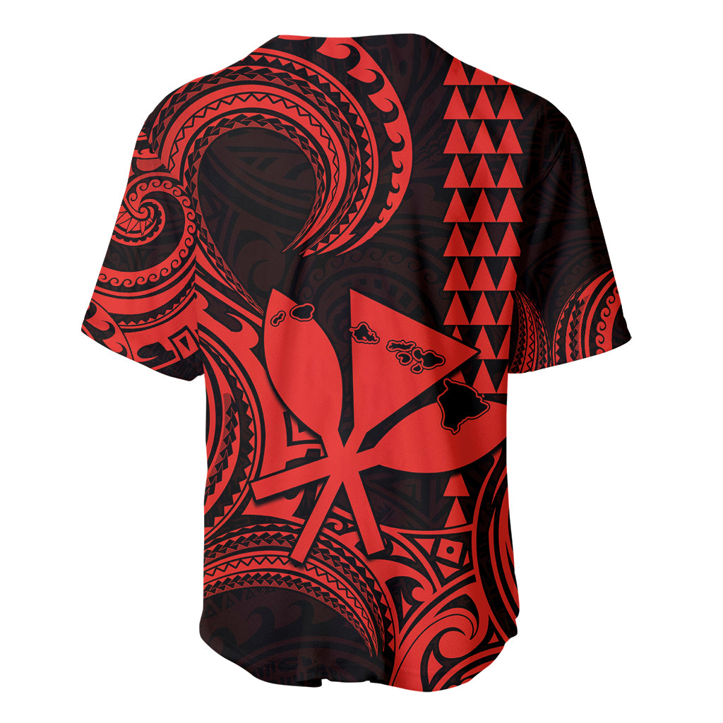 Custom Happy King Kamehameha Day Hawaii Baseball Jersey Paradise of the Pacific Tribal Kakau with Kanaka Maoli - Red LT9 - Wonder Print Shop