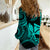 Custom Happy King Kamehameha Day Hawaii Women Casual Shirt Paradise of the Pacific Tribal Kakau with Kanaka Maoli - Turquoise - Wonder Print Shop