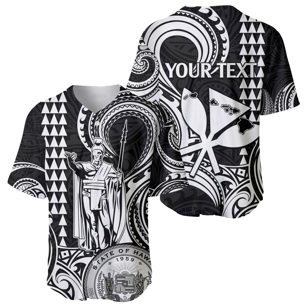 Custom Happy King Kamehameha Day Hawaii Baseball Jersey Paradise of the Pacific Tribal Kakau with Kanaka Maoli - White LT9 - Wonder Print Shop