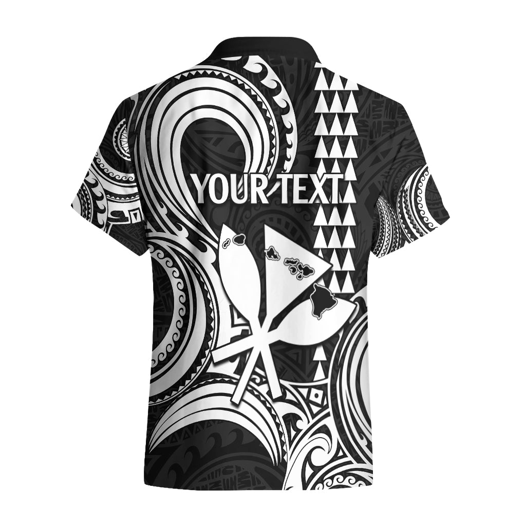 Custom Happy King Kamehameha Day Hawaii Hawaiian Shirt Paradise of the Pacific Tribal Kakau with Kanaka Maoli - White - Wonder Print Shop