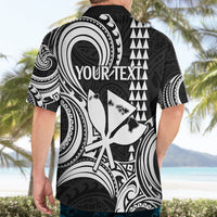 Custom Happy King Kamehameha Day Hawaii Hawaiian Shirt Paradise of the Pacific Tribal Kakau with Kanaka Maoli - White - Wonder Print Shop