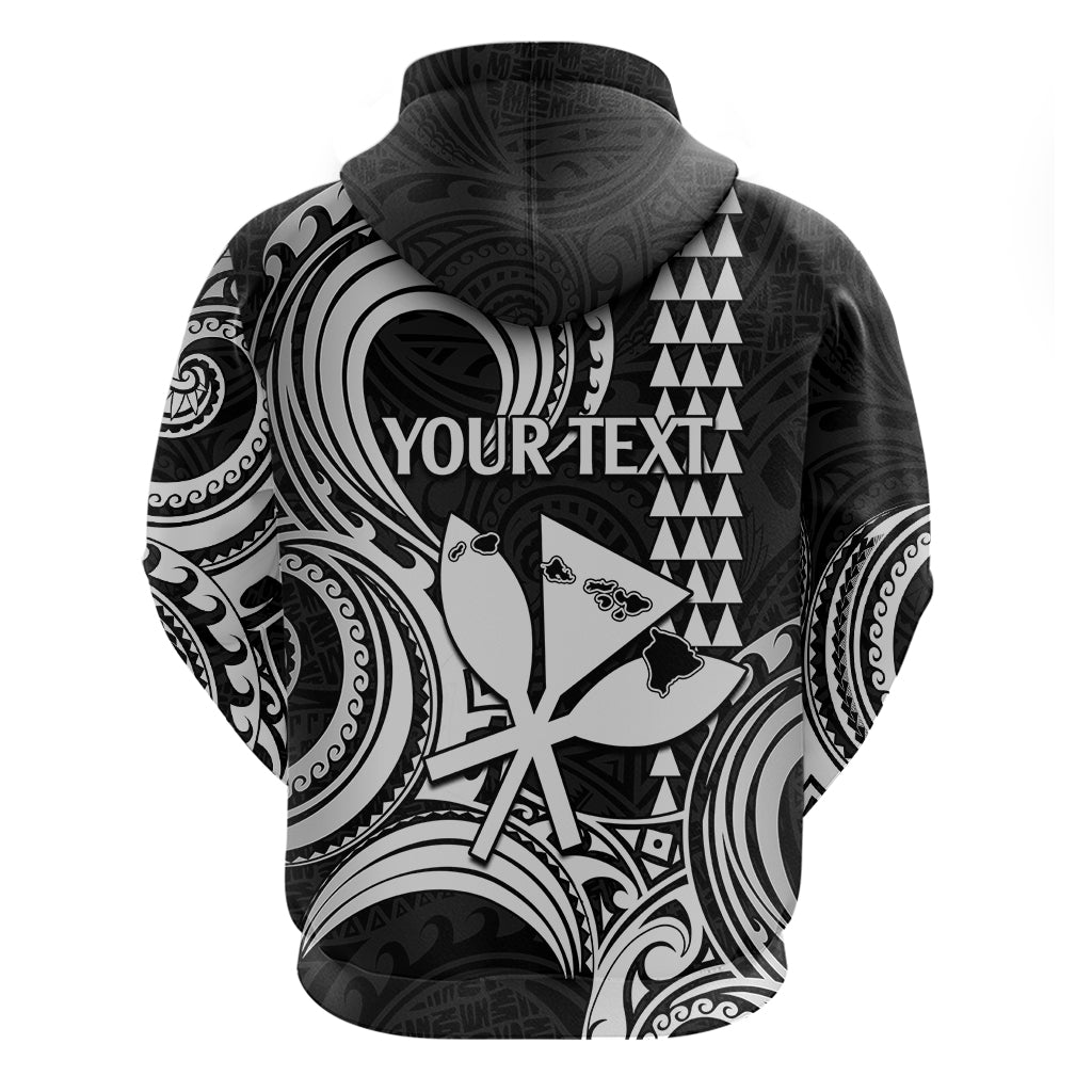 Custom Happy King Kamehameha Day Hawaii Hoodie Paradise of the Pacific Tribal Kakau with Kanaka Maoli - White - Wonder Print Shop