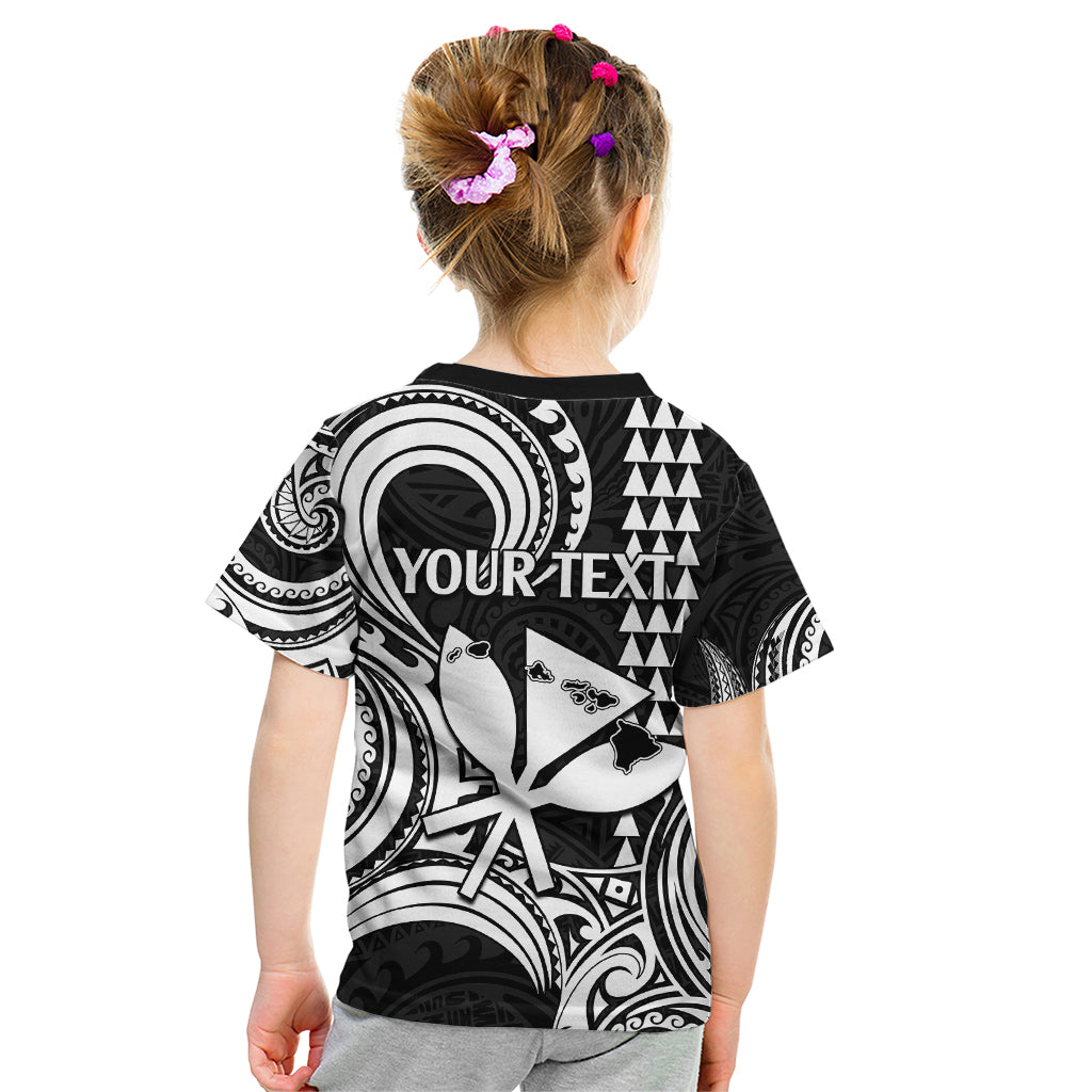 Custom Happy King Kamehameha Day Hawaii Kid T Shirt Paradise of the Pacific Tribal Kakau with Kanaka Maoli - White - Wonder Print Shop