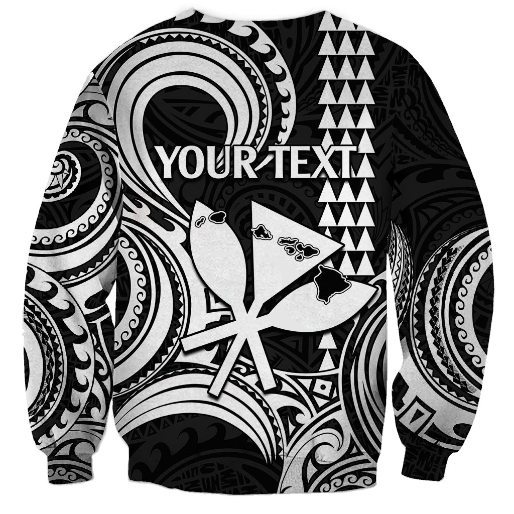 Custom Happy King Kamehameha Day Hawaii Sweatshirt Paradise of the Pacific Tribal Kakau with Kanaka Maoli - White - Wonder Print Shop