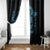 Personalized Odin's Celtic Raven Window Curtain Blue Scandinavian Tattoo - Wonder Print Shop