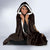 Personalized Odin's Celtic Raven Hooded Blanket Gold Scandinavian Tattoo