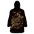 Personalized Odin's Celtic Raven Wearable Blanket Hoodie Gold Scandinavian Tattoo - Wonder Print Shop