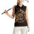 Personalized Odin's Celtic Raven Women Sleeveless Polo Shirt Gold Scandinavian Tattoo - Wonder Print Shop