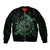 Personalized Odin's Celtic Raven Bomber Jacket Green Scandinavian Tattoo LT9 - Wonder Print Shop