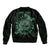 Personalized Odin's Celtic Raven Bomber Jacket Green Scandinavian Tattoo LT9 - Wonder Print Shop