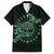 Personalized Odin's Celtic Raven Family Matching Puletasi and Hawaiian Shirt Green Scandinavian Tattoo - Wonder Print Shop