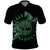 Personalized Odin's Celtic Raven Polo Shirt Green Scandinavian Tattoo - Wonder Print Shop