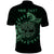 Personalized Odin's Celtic Raven Polo Shirt Green Scandinavian Tattoo - Wonder Print Shop