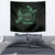 Personalized Odin's Celtic Raven Tapestry Green Scandinavian Tattoo - Wonder Print Shop