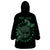 Personalized Odin's Celtic Raven Wearable Blanket Hoodie Green Scandinavian Tattoo - Wonder Print Shop