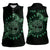 Personalized Odin's Celtic Raven Women Sleeveless Polo Shirt Green Scandinavian Tattoo - Wonder Print Shop