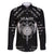 Personalized Viking Dragon Family Matching Short Sleeve Bodycon Dress and Hawaiian Shirt with Sword Black Scandinavian Tattoo - Wonder Print Shop