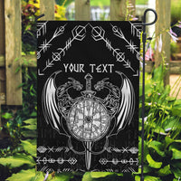 Personalized Viking Dragon Garden Flag with Sword Black Scandinavian Tattoo - Wonder Print Shop