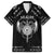 Personalized Viking Dragon Hawaiian Shirt with Sword Black Scandinavian Tattoo - Wonder Print Shop