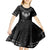 Personalized Viking Dragon Kid Short Sleeve Dress with Sword Black Scandinavian Tattoo - Wonder Print Shop