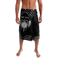 Personalized Viking Dragon Lavalava with Sword Black Scandinavian Tattoo - Wonder Print Shop