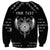 Personalized Viking Dragon Sweatshirt with Sword Black Scandinavian Tattoo - Wonder Print Shop