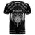 Personalized Viking Dragon T Shirt with Sword Black Scandinavian Tattoo - Wonder Print Shop