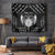 Personalized Viking Dragon Tapestry with Sword Black Scandinavian Tattoo - Wonder Print Shop