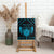 Personalized Viking Dragon Canvas Wall Art with Sword Blue Scandinavian Tattoo LT9 - Wonder Print Shop