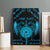 Personalized Viking Dragon Canvas Wall Art with Sword Blue Scandinavian Tattoo LT9 - Wonder Print Shop