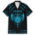 Personalized Viking Dragon Hawaiian Shirt with Sword Blue Scandinavian Tattoo - Wonder Print Shop