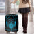 Personalized Viking Dragon Luggage Cover with Sword Blue Scandinavian Tattoo - Wonder Print Shop