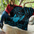 Personalized Viking Dragon Quilt with Sword Blue Scandinavian Tattoo - Wonder Print Shop